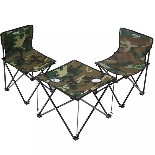 Set Mesa y Sillas Plegables Para Camping