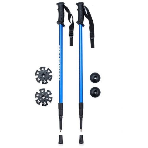Bastones de Trekking Pole de Aluminio Regulables Antichoque