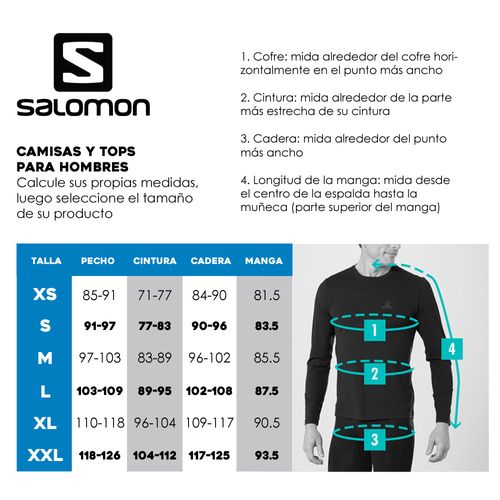 Remera Salomon Render Hombre – Liviana, Cómoda y de Secado Rápido